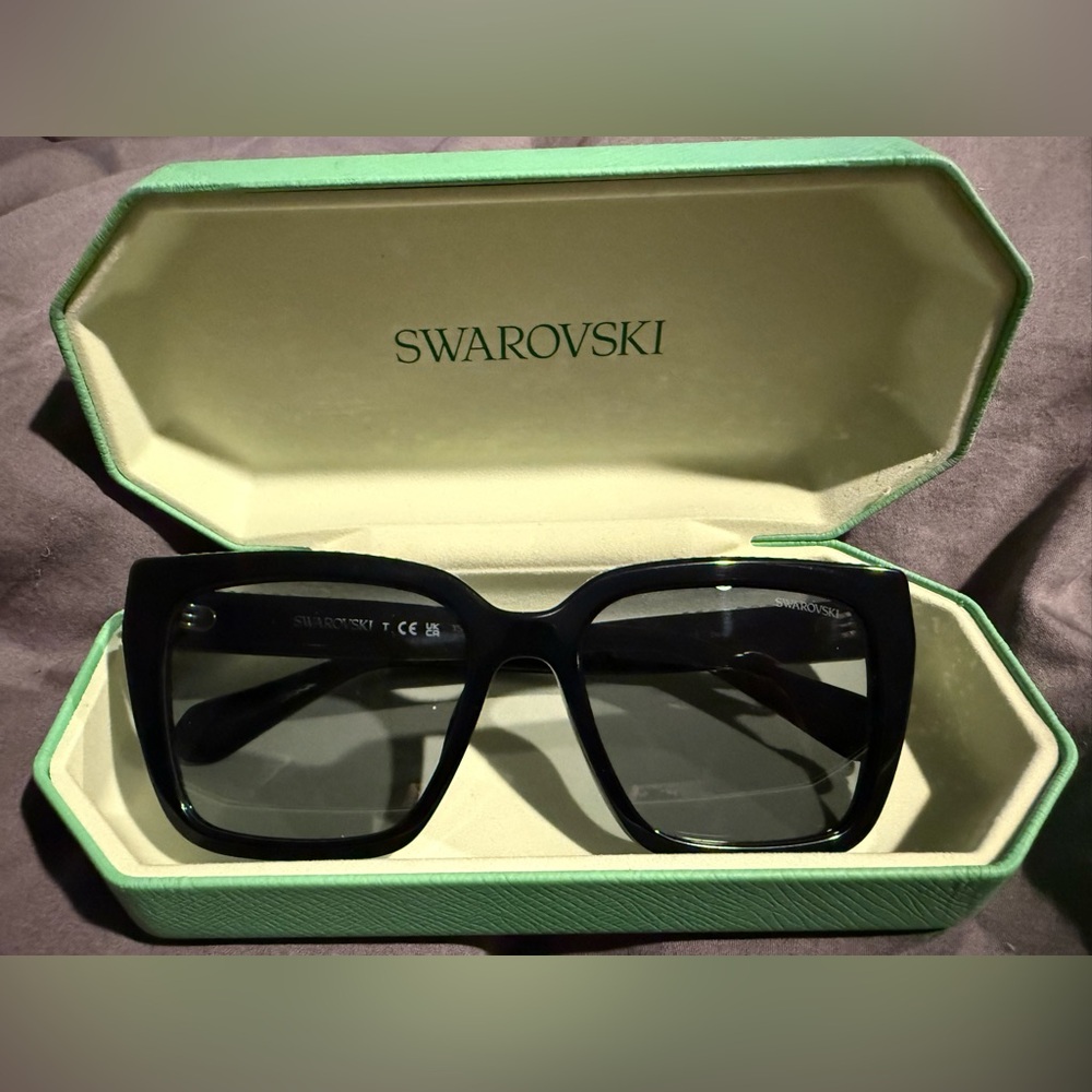 Swarovski Black and Grey Sunglasses